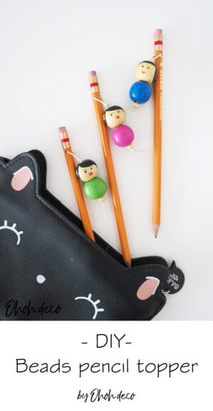 DIY beads dolls pencil toppers