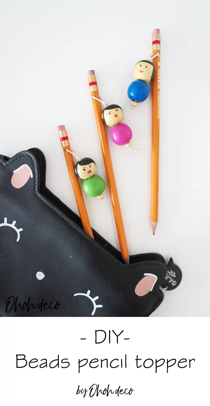 Diy Beads Dolls Pencil Toppers Ohoh Deco Diy Beads Dolls Pencil Toppers Ohoh Deco