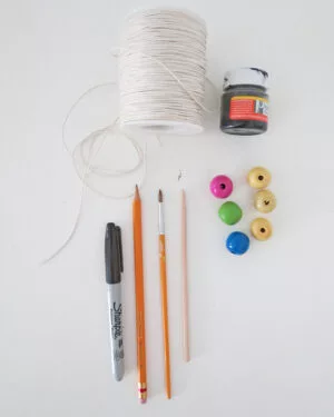 DIY beads dolls pencil toppers