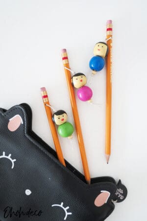 DIY beads dolls pencil toppers