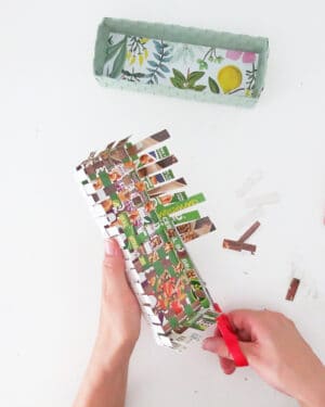 DIY recycled pencil box