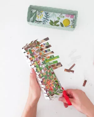 DIY recycled pencil box