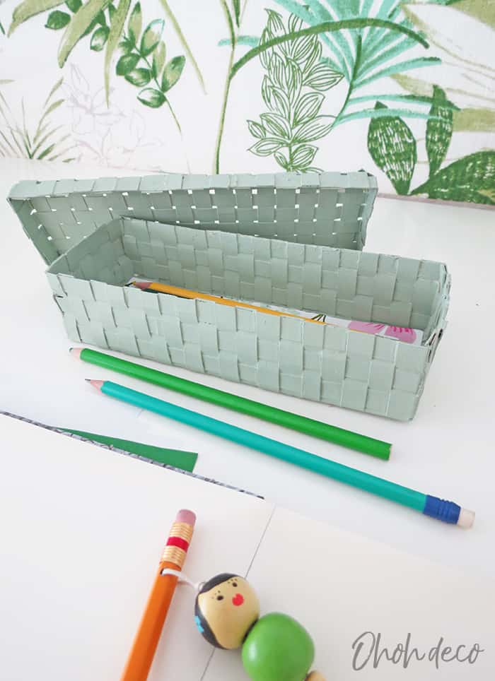 DIY recycled pencil box