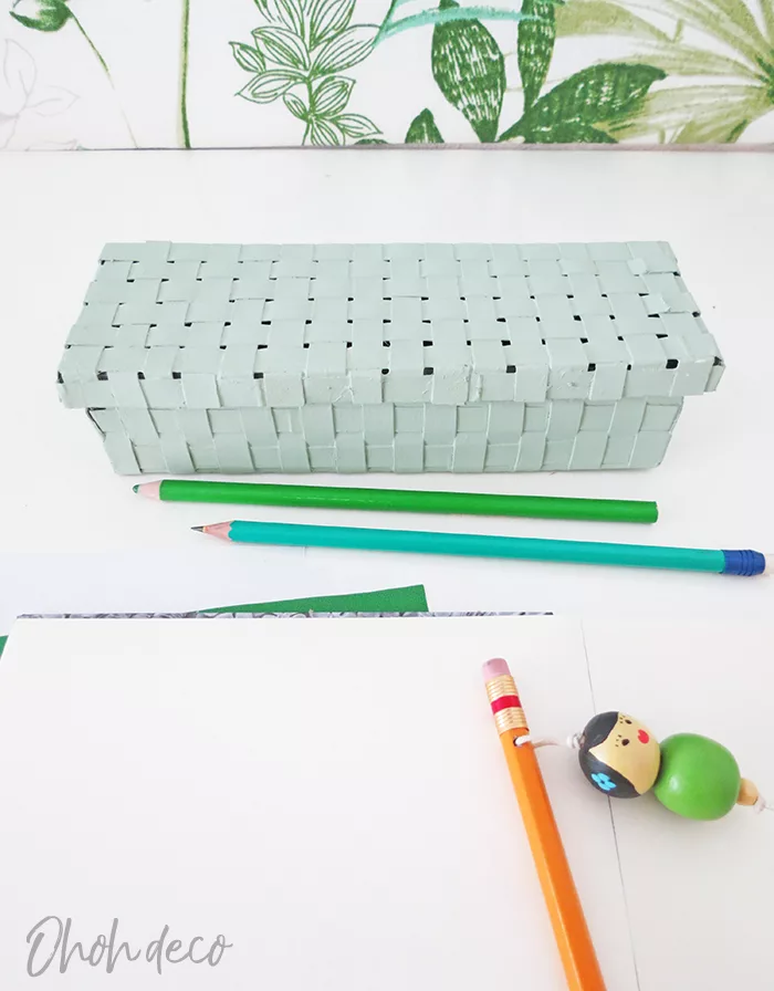 DIY recycled pencil box