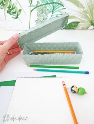 DIY recycled pencil box