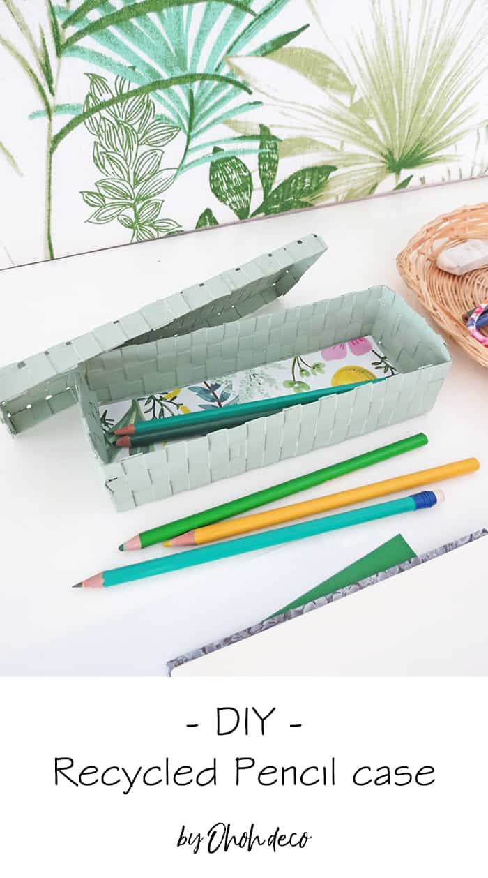 DIY recycled pencil box