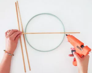 DIY wall earring holder