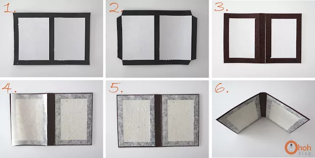 cardboard photo frame DIY