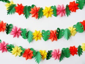 DIY tropical garland