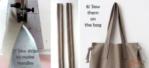 DIY faux leather tote bag