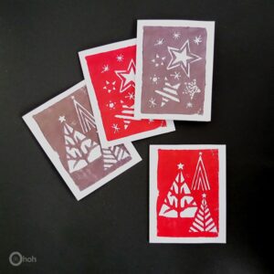 diy stamped christmas cards