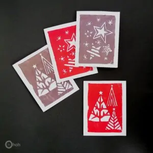 diy stamped christmas cards