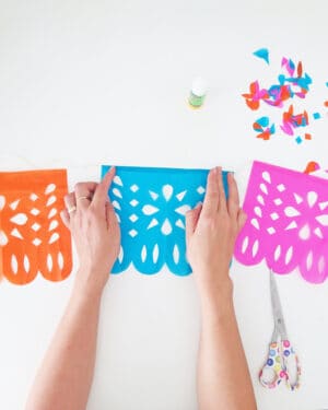 how to make diy papel picado garland