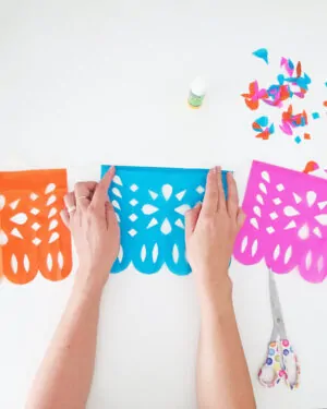 how to make diy papel picado garland