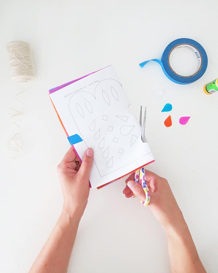 how to make diy papel picado step by step