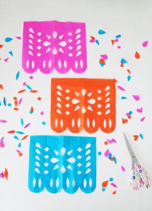 how to make diy papel picado making banners