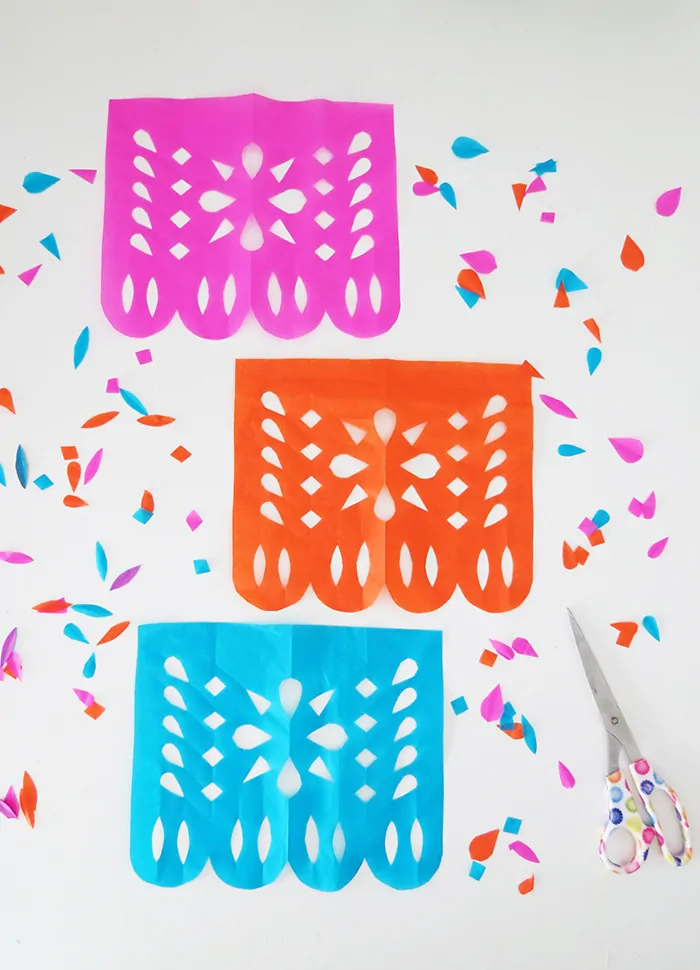 how to make diy papel picado making banners