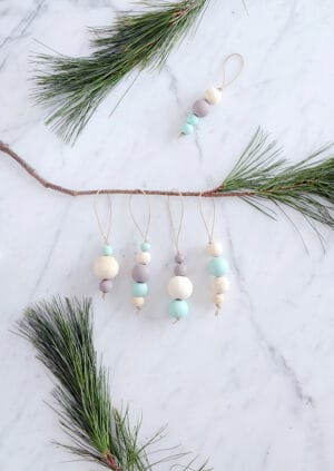 diy scandinavian christmas ornaments