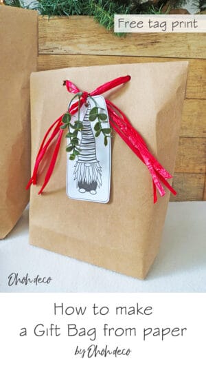 How to make a paper gift bag