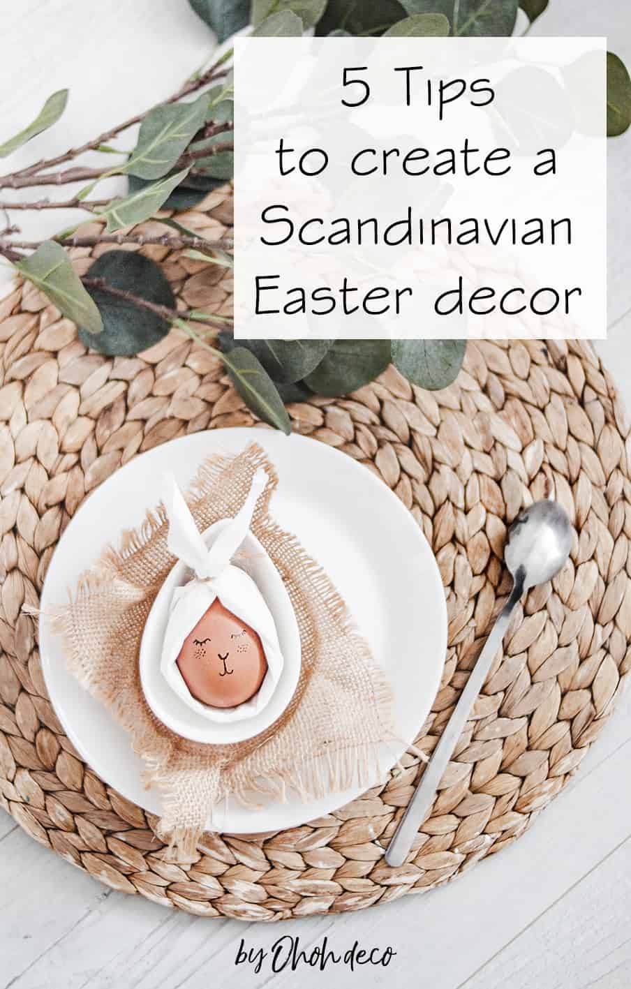tips for a scandinavian easter decor