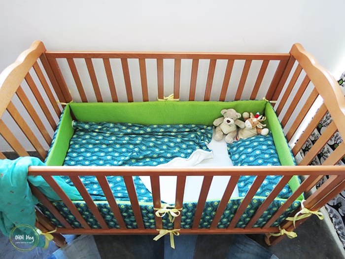 How to sew crib bumper