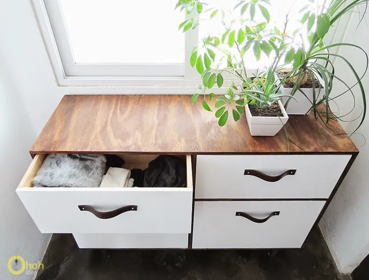 diy plywood drawers cabinet
