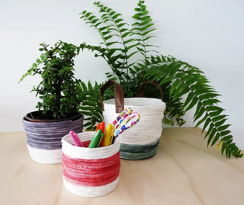 diy rope basket