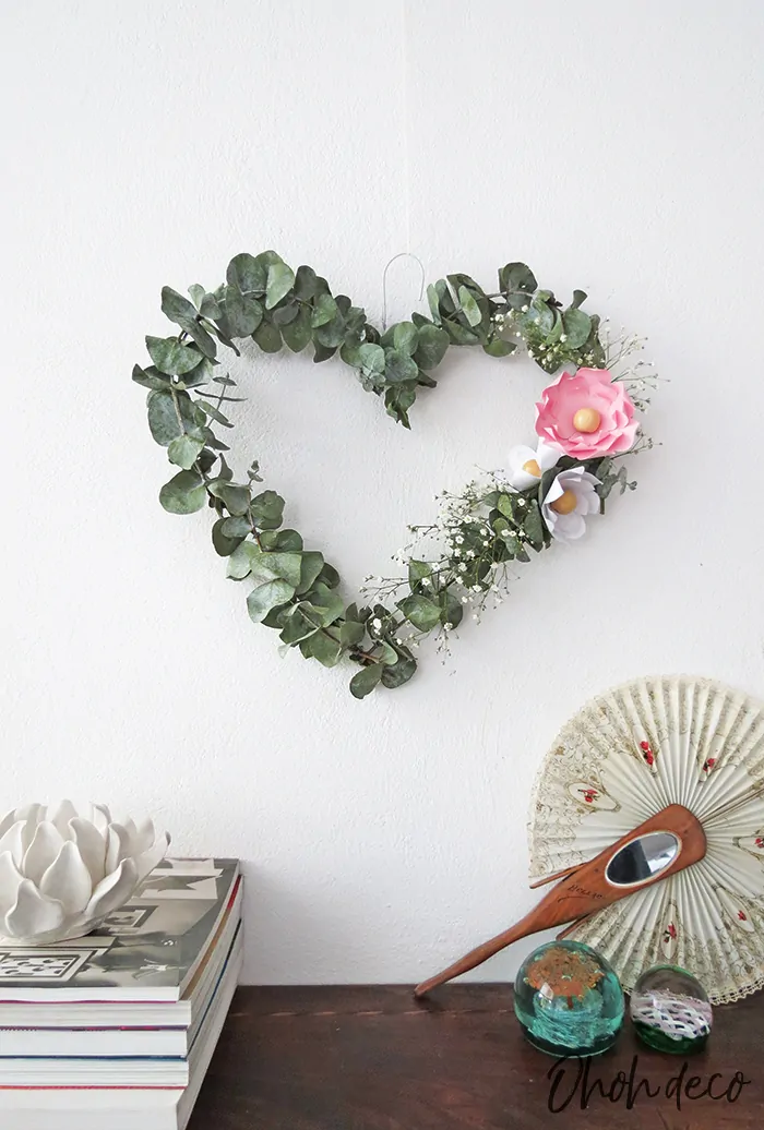 hanging heart wreath