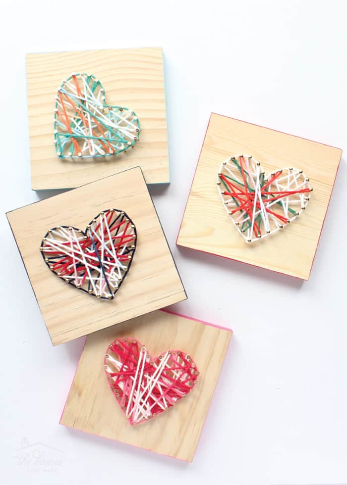 heart string art