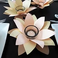 DIY flower votive