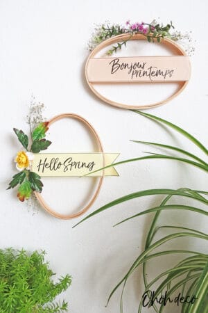 10 minutes spring wreath diy