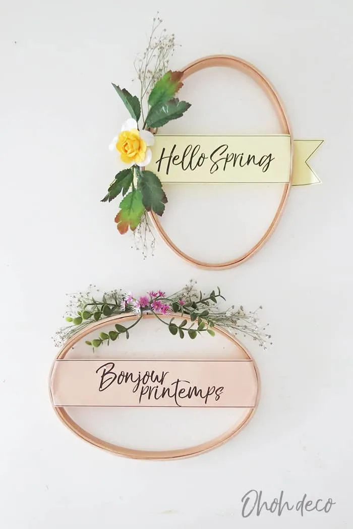 10 minutes spring wreath diy