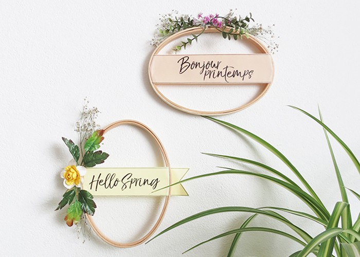 DIY easy spring wreath