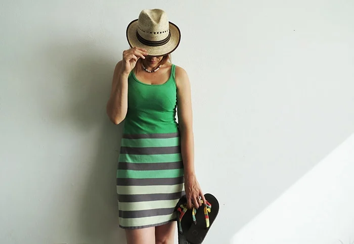 dress made with old tshirts