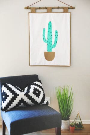 cactus wall hanging