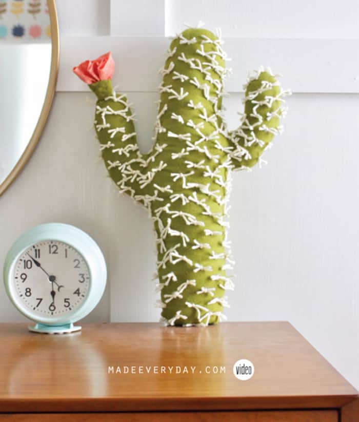 how to sew a cactus cushion