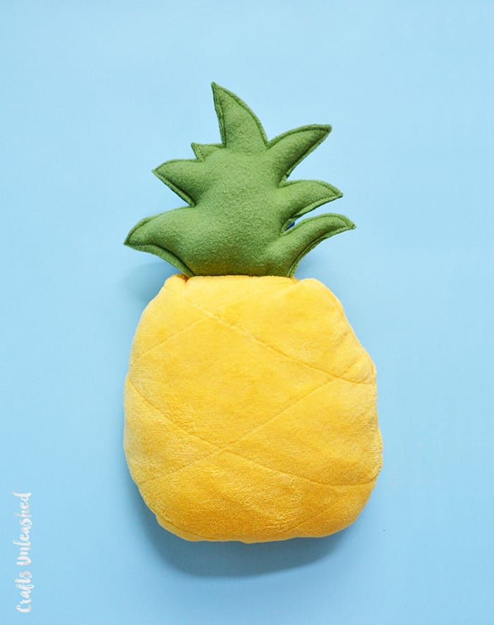 how to sew a pineapple cushion