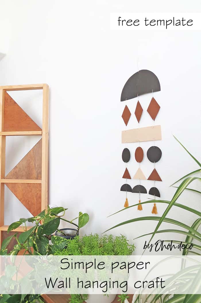 easy diy wall hanging with paper