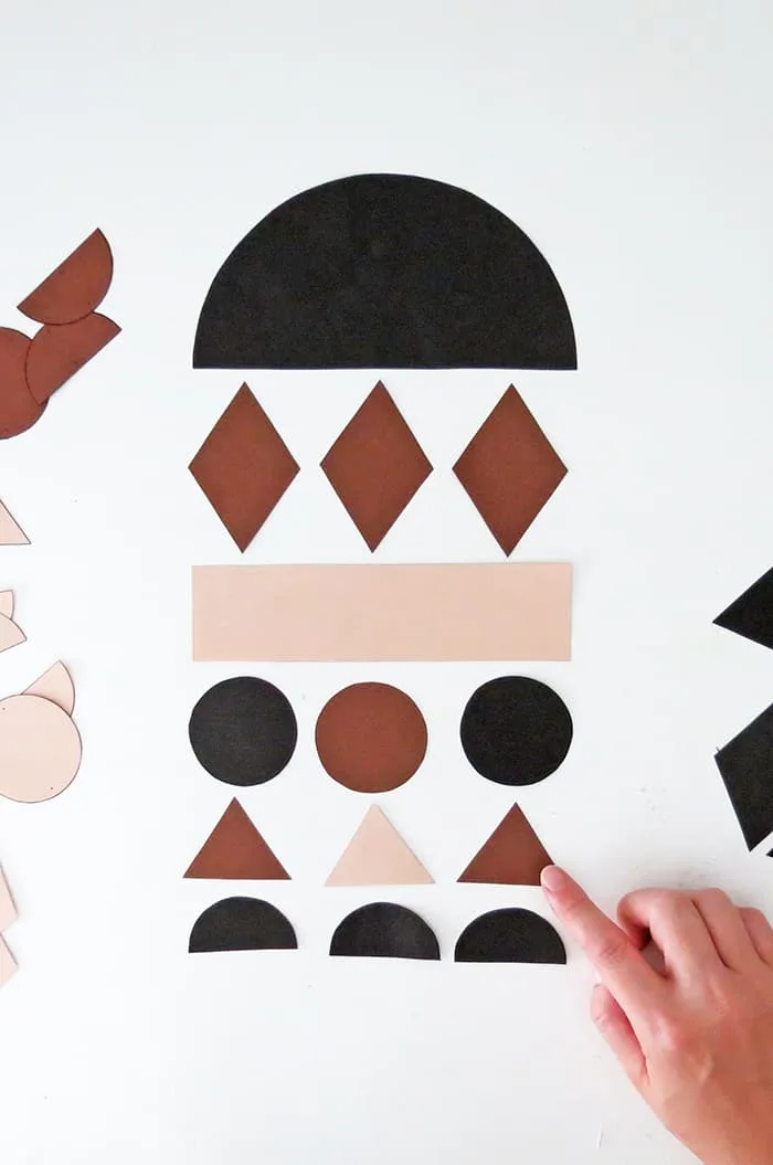 display shape for diy paper wall hanging