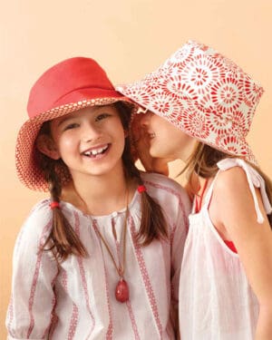 kid and adult sun hat free pattern