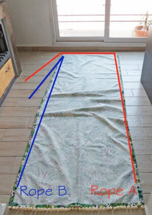 pass the rope to lift diy relaxed blind