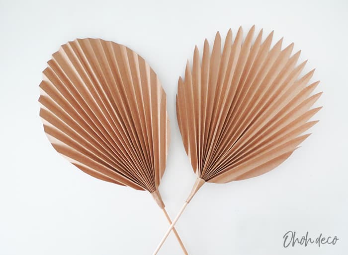 diy paper palm leaf