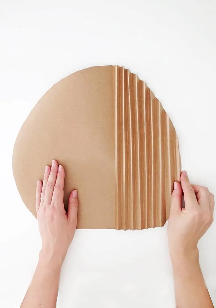 diy paper palm leaf folding accordion