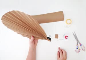 diy paper palm leaf making finshes