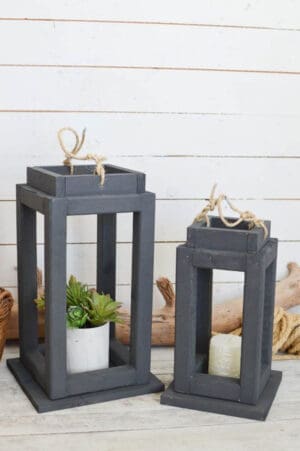 diy wood lantern