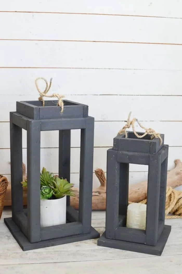 diy wood lantern