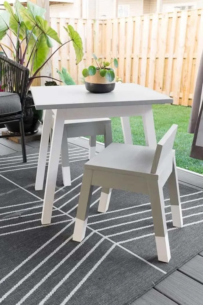 diy kid table and chair