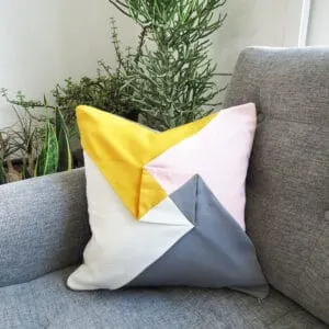 origami cushion pattern and tutorial