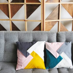 origami cushion pattern and tutorial
