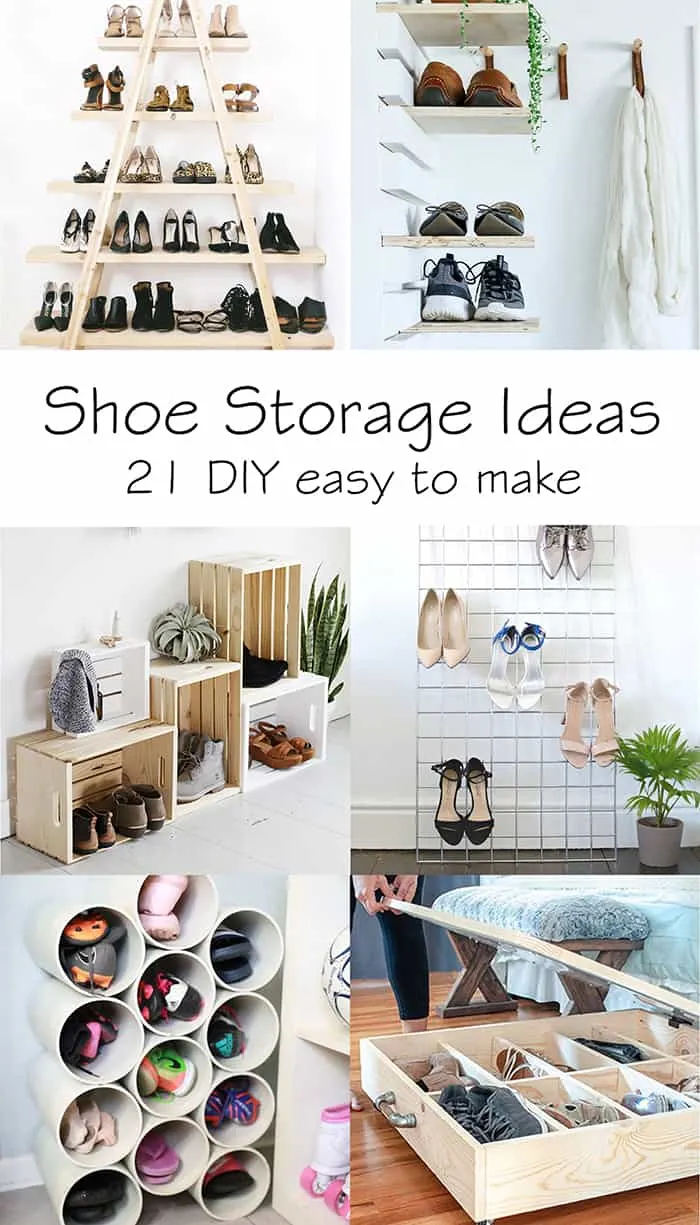 Shoe outlet storage options